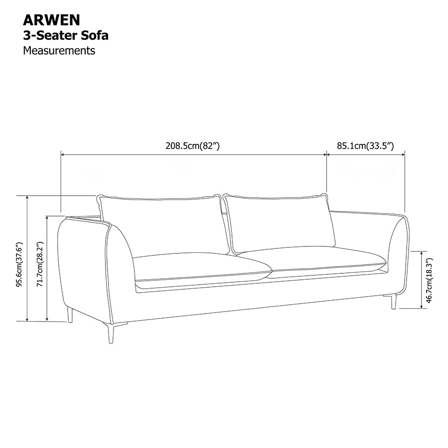 Arwen 3 Seater Sofa