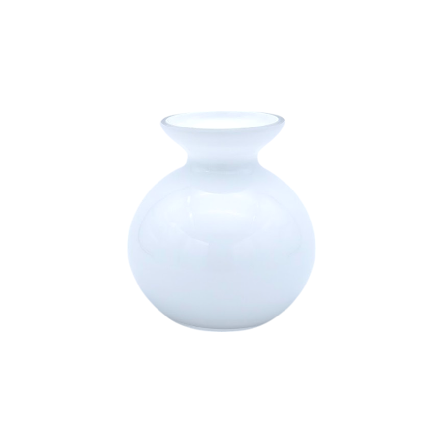 Aryballos Glass Vase White