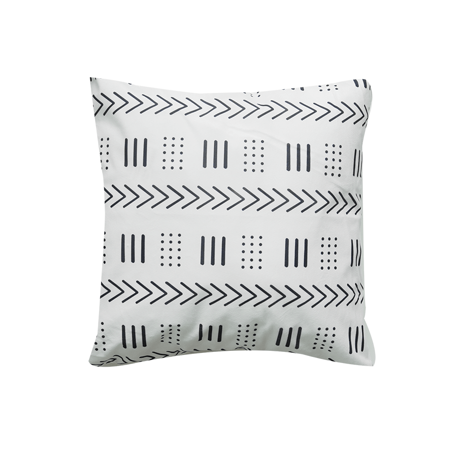 Lumi Aztec White Throw Pillowcase