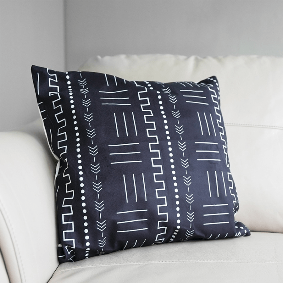 Lumi Aztec Black Throw Pillowcase