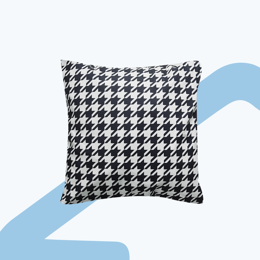 Lumi Houndstooth Throw Pillowcase