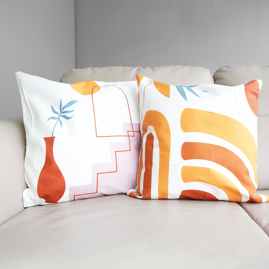 Lumi Abstract Boho Set/2 Throw Pillowcase