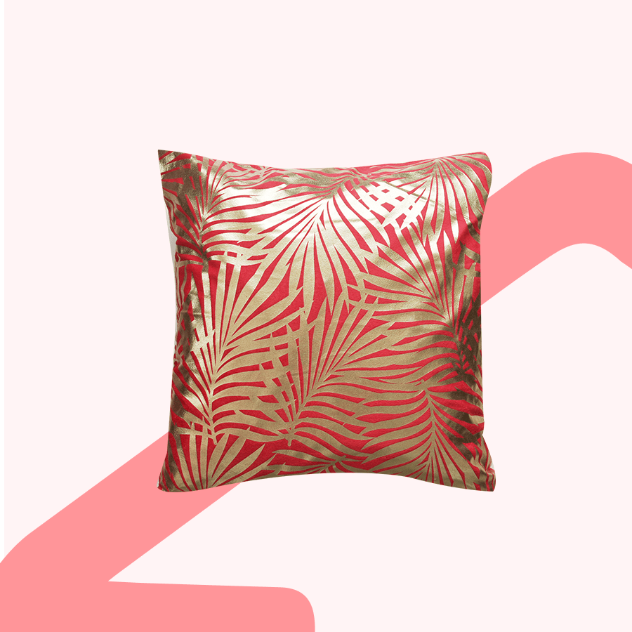 Killian Red Jungle Throw Pillowcase