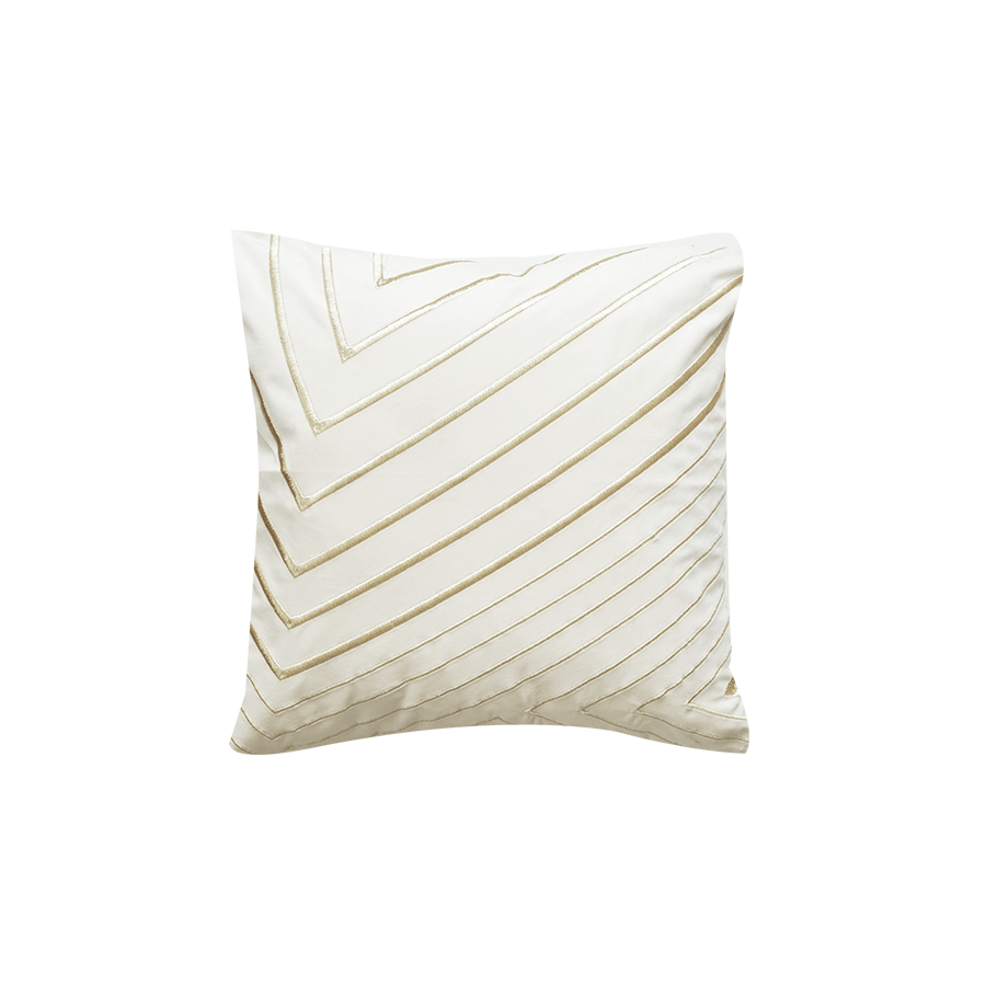 Quincy Ivory Arrowhead Throw Pillowcase