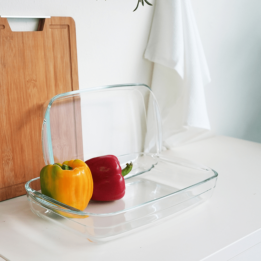 Glass Baking Dish Set of 2 - 1.6L/ 2.6L