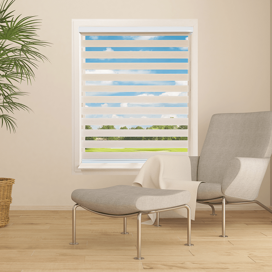 Beige Linen Zebra Semi-Blackout Blinds Beige Linen Zebra Semi-Blackout Blinds Mandaue Foam