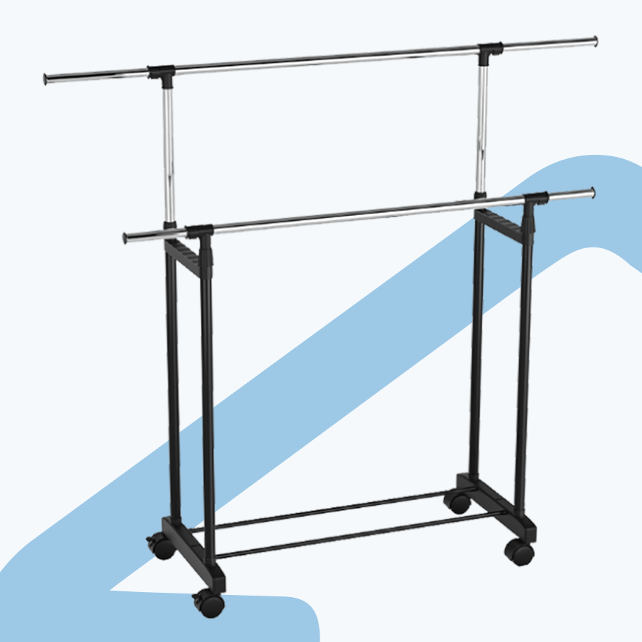 Valen Double Rod Garment Rack