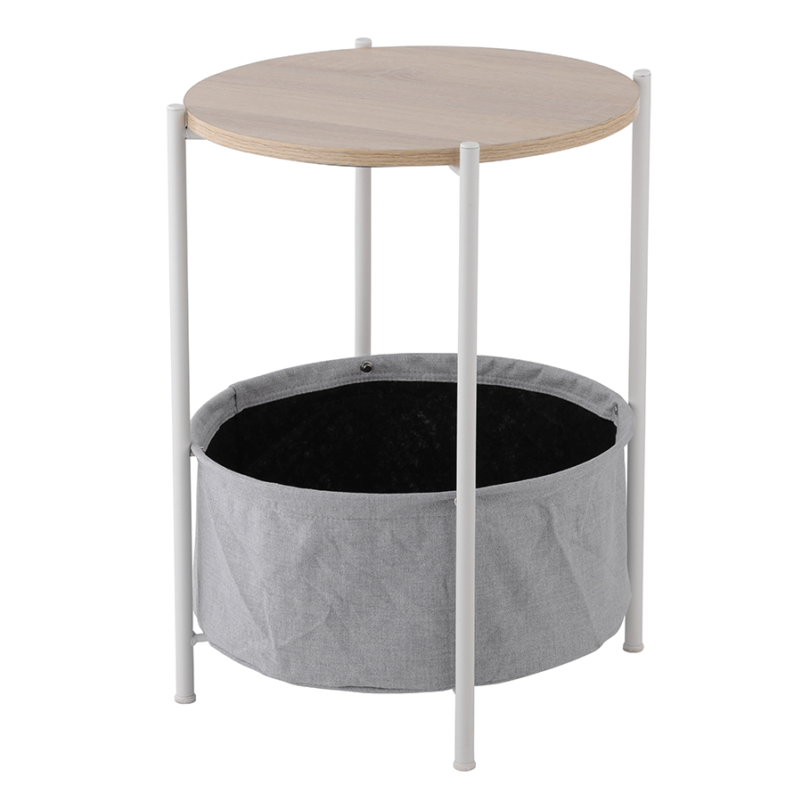 Larson Side Table Larson Side Table Oak + Light Gray + White Mandaue Foam