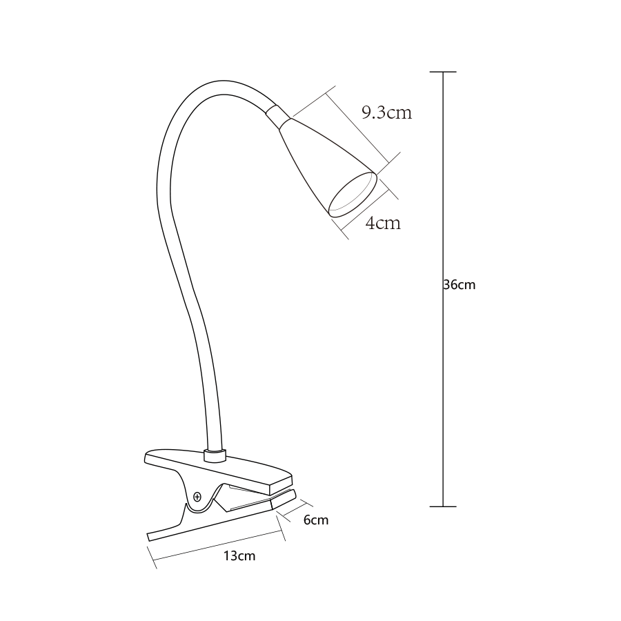 Hagen LED Clip-on Desk Lamp