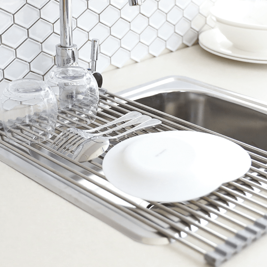 Roll-up Dish Drying Rack & Trivet