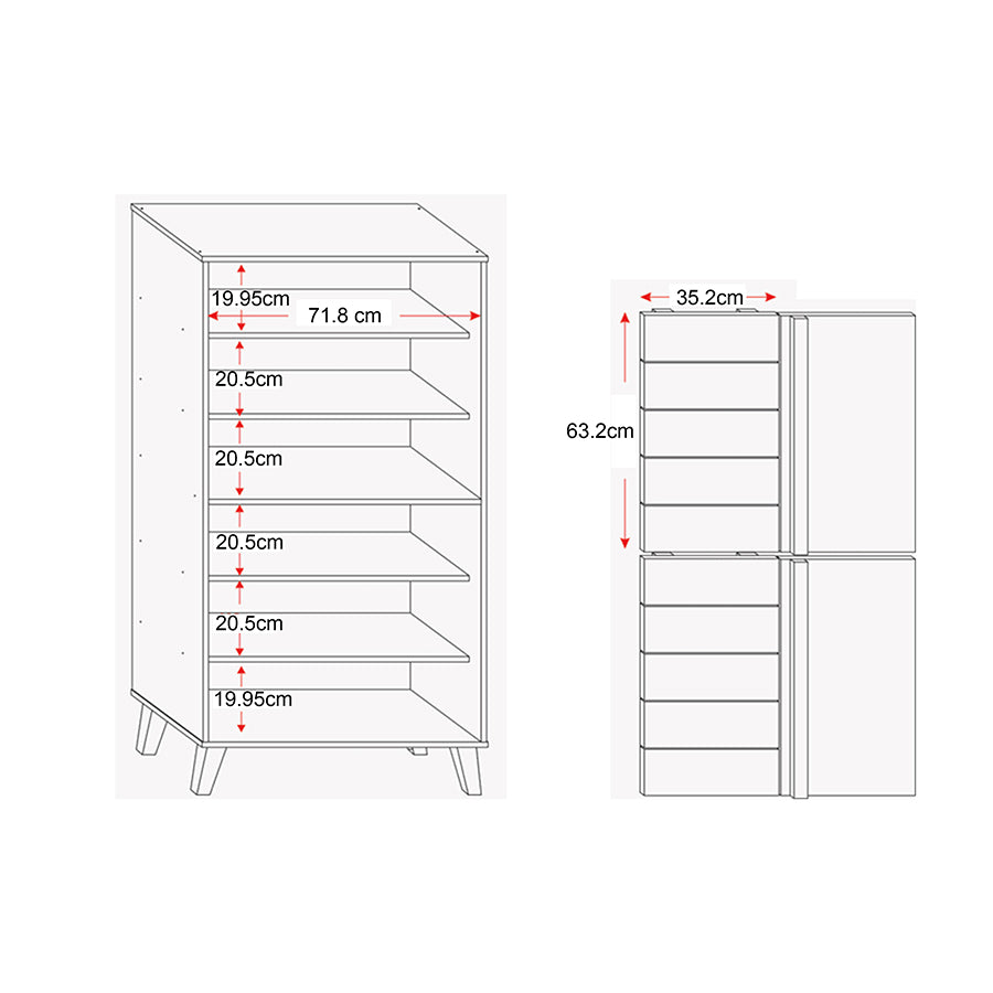 Vicco Mid Shoe Cabinet