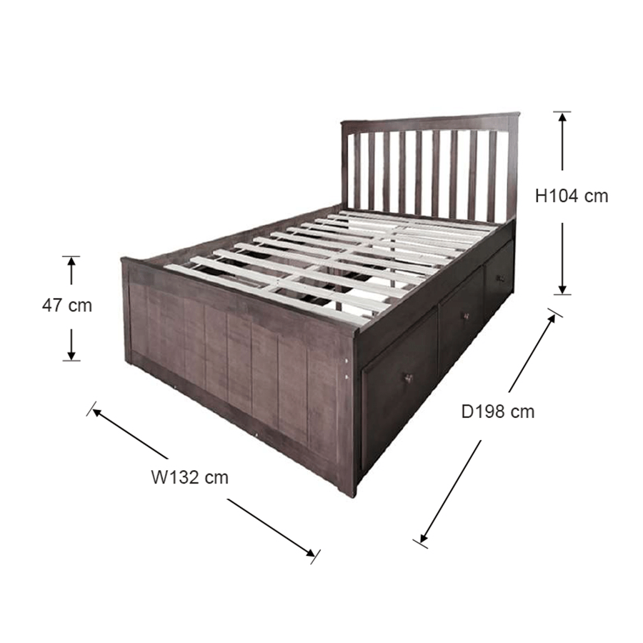 #size_Semi-Double Bed 48x75