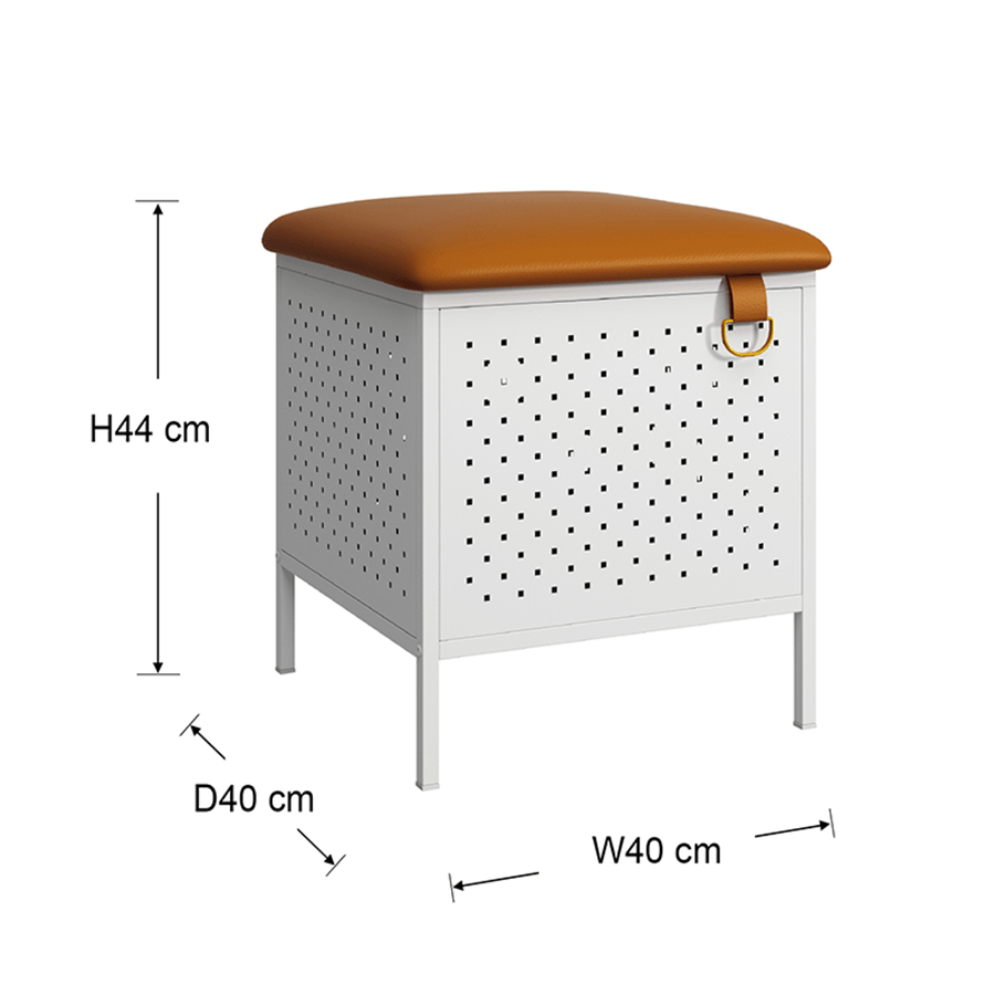Tarren Metal Ottoman with Storage
