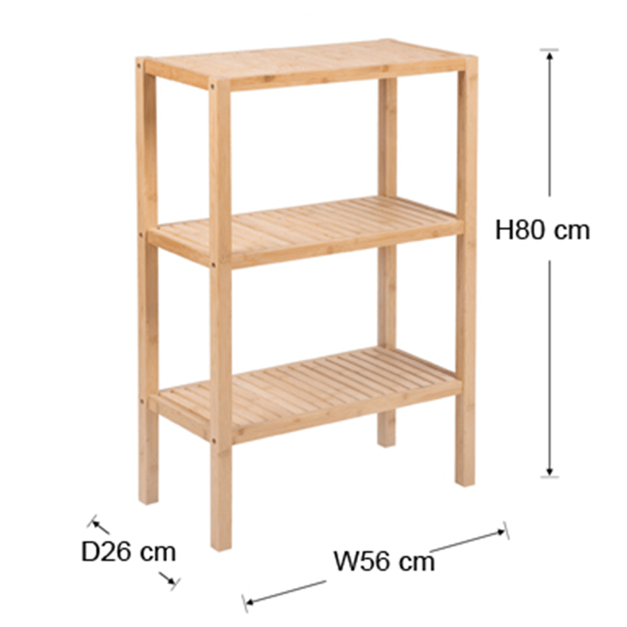 Larson Bamboo 3 Tier Rack