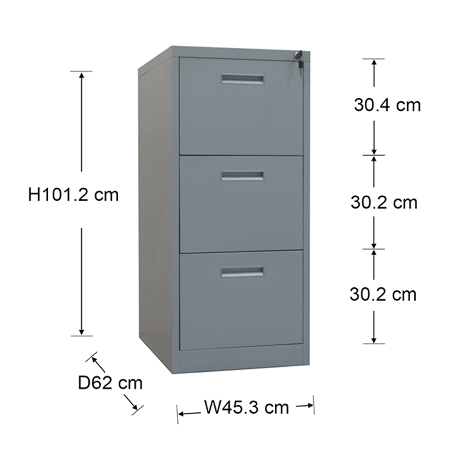 Alex Vertical 3 Drawer Cabinet