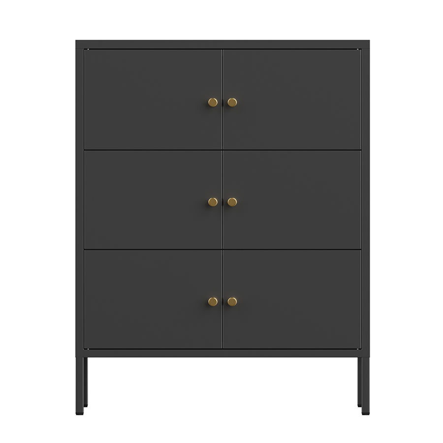 Rosco Metal 6 Door Cabinet