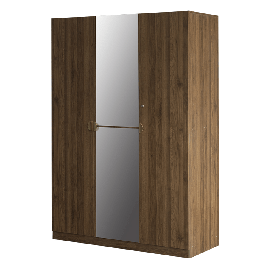 MORE GEORGINE OPTIONS Georgine 3 Door with Mirror Wardrobe Georgine 3 Door with Mirror Wardrobe Walnut Mandaue Foam