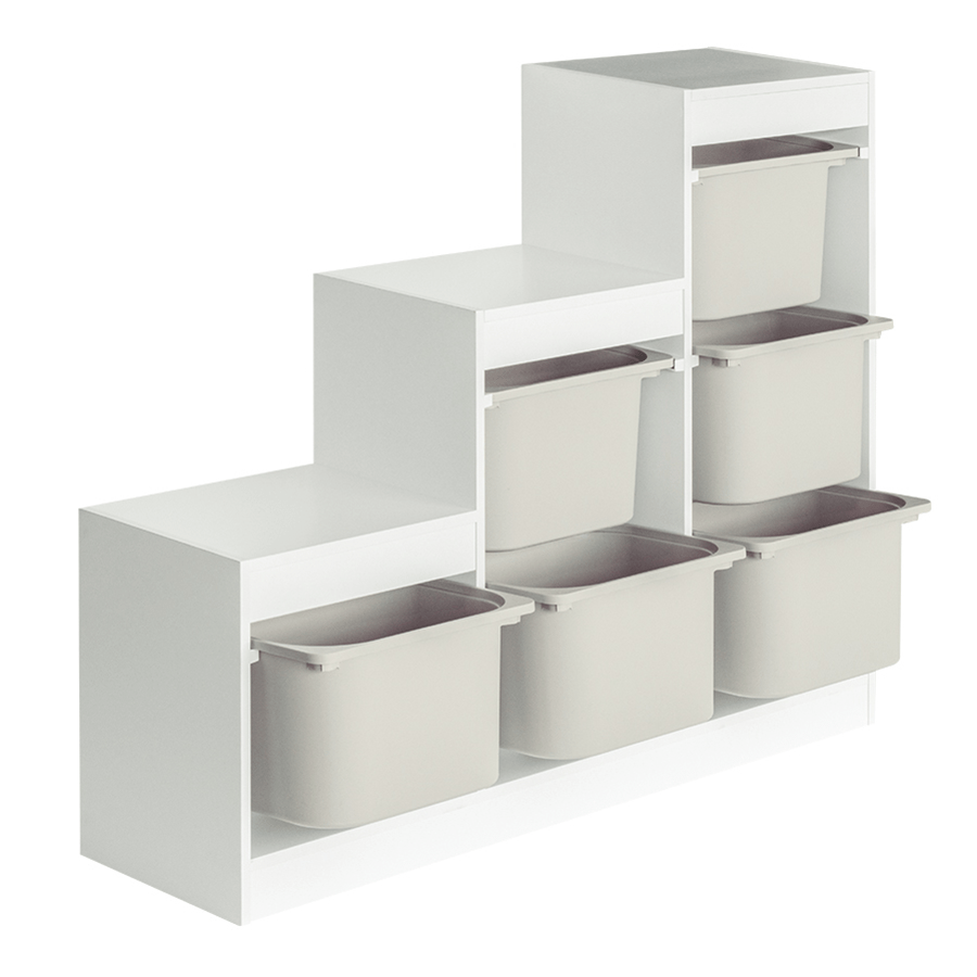 Lilith Ladder Kids Storage with 6 Bins