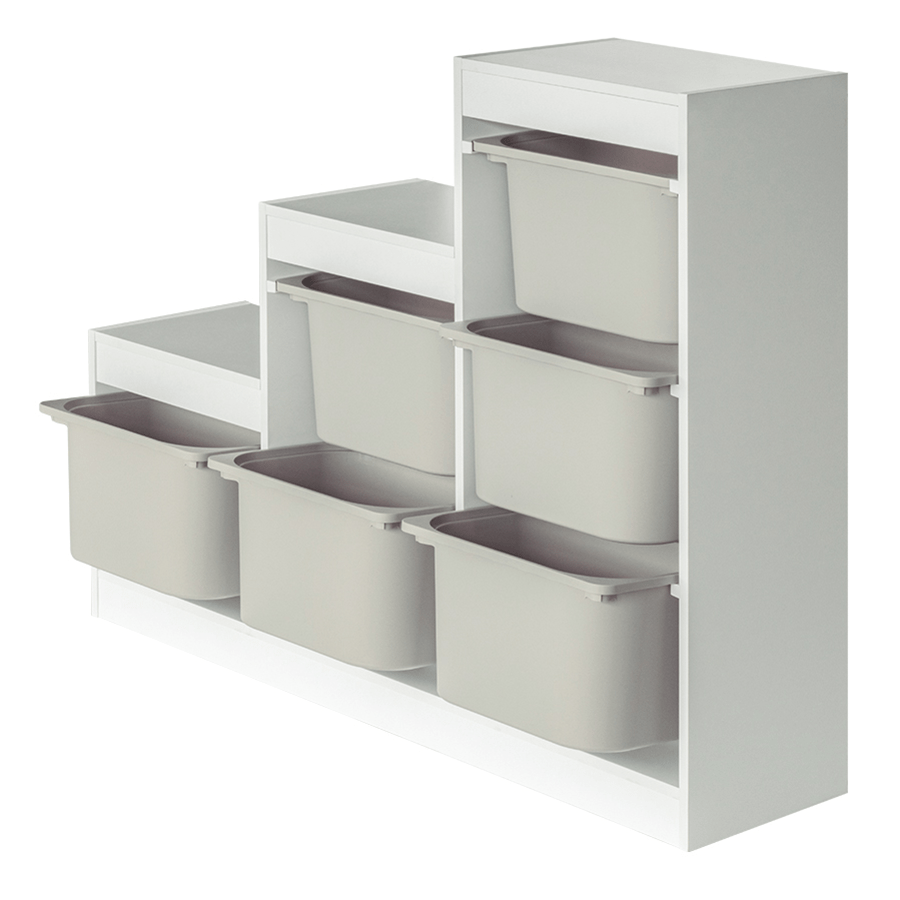 Lilith Ladder Kids Storage with 6 Bins
