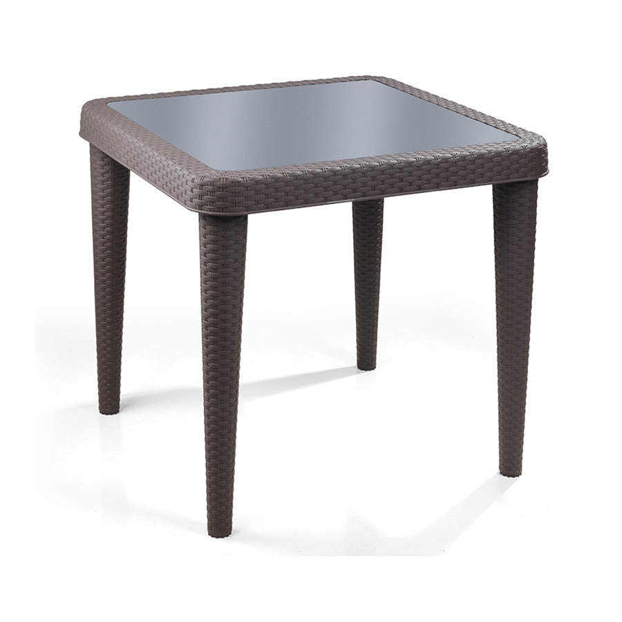MORE SANTI OPTIONS Santi 4 Seater Outdoor Table Santi 4 Seater Outdoor Table Dark brown Mandaue Foam