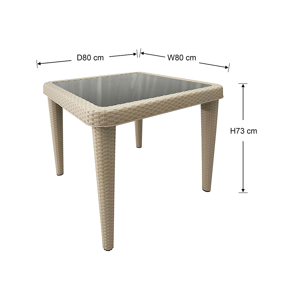MORE SANTI OPTIONS Santi 4 Seater Outdoor Table Santi 4 Seater Outdoor Table Mandaue Foam