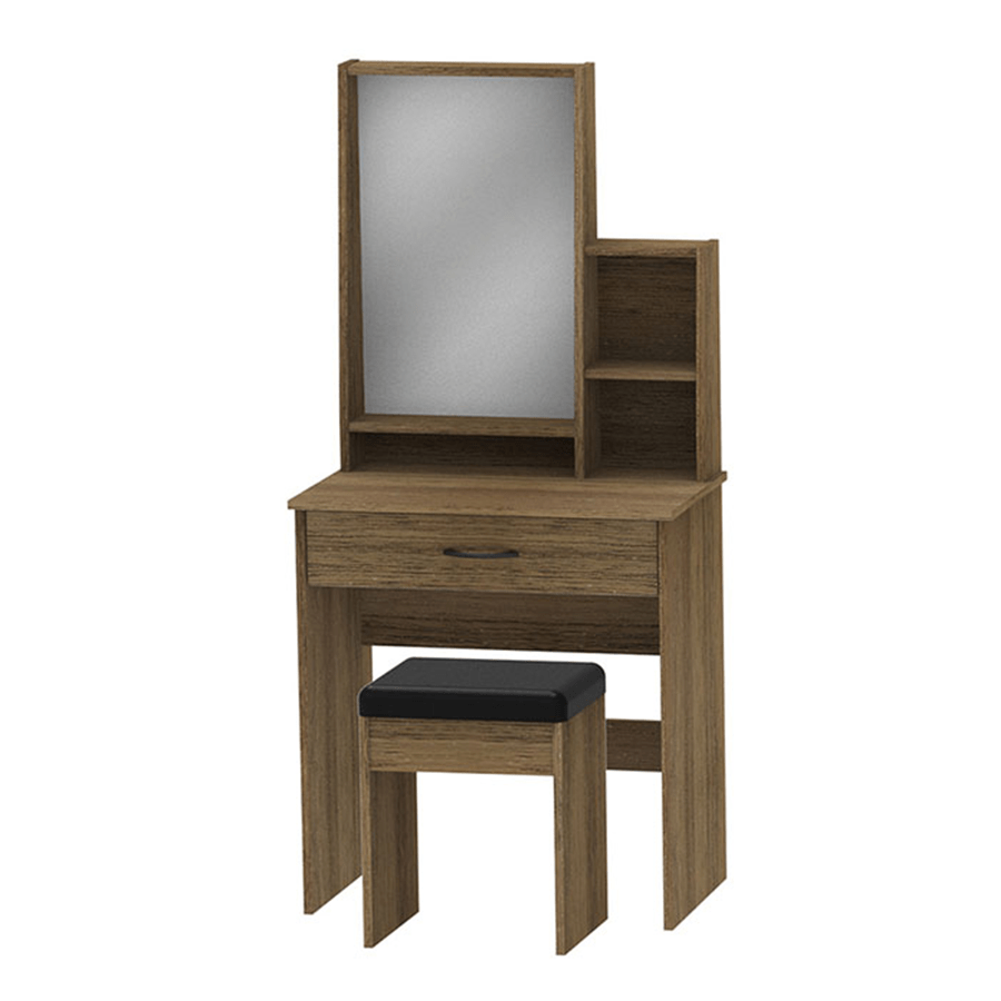 Aslan Dresser with Stool Aslan Dresser with Stool Walnut Mandaue Foam
