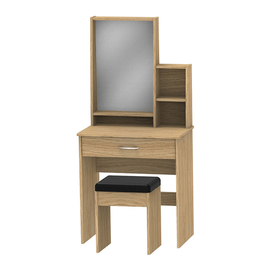 Aslan Dresser with Stool Aslan Dresser with Stool Oak Mandaue Foam