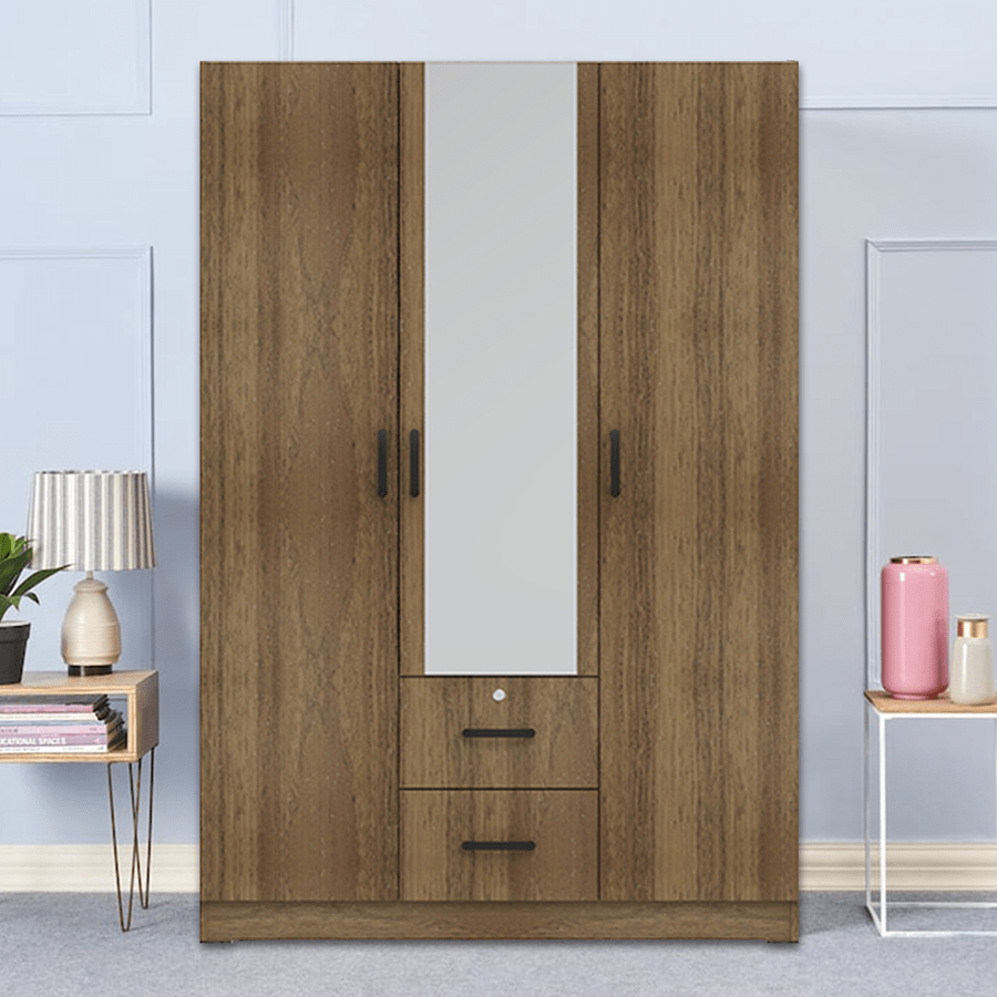 Maddie 3 Door with Mirror + 2 Drawer Wardrobe
