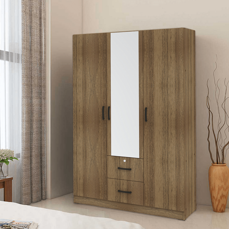 Maddie 3 Door with Mirror + 2 Drawer Wardrobe