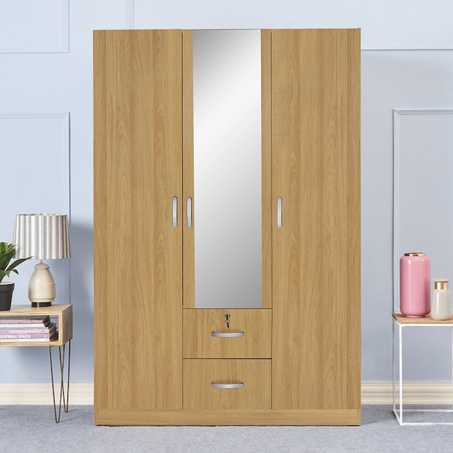 Maddie 3 Door with Mirror + 2 Drawer Wardrobe