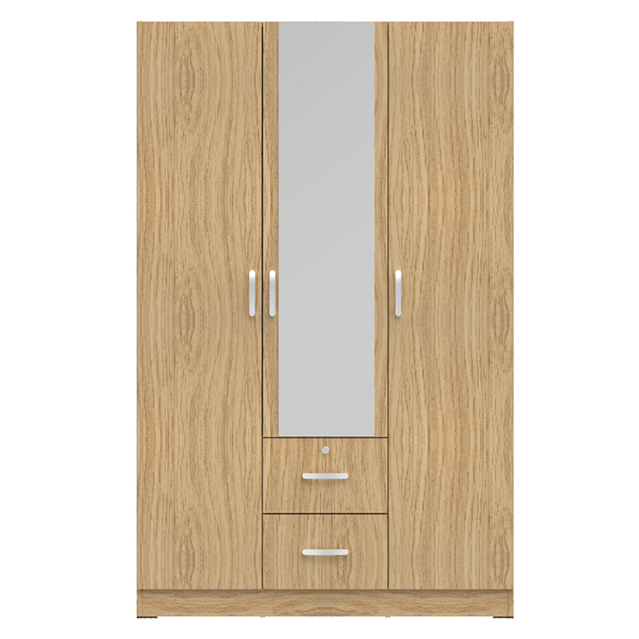 Maddie 3 Door with Mirror + 2 Drawer Wardrobe