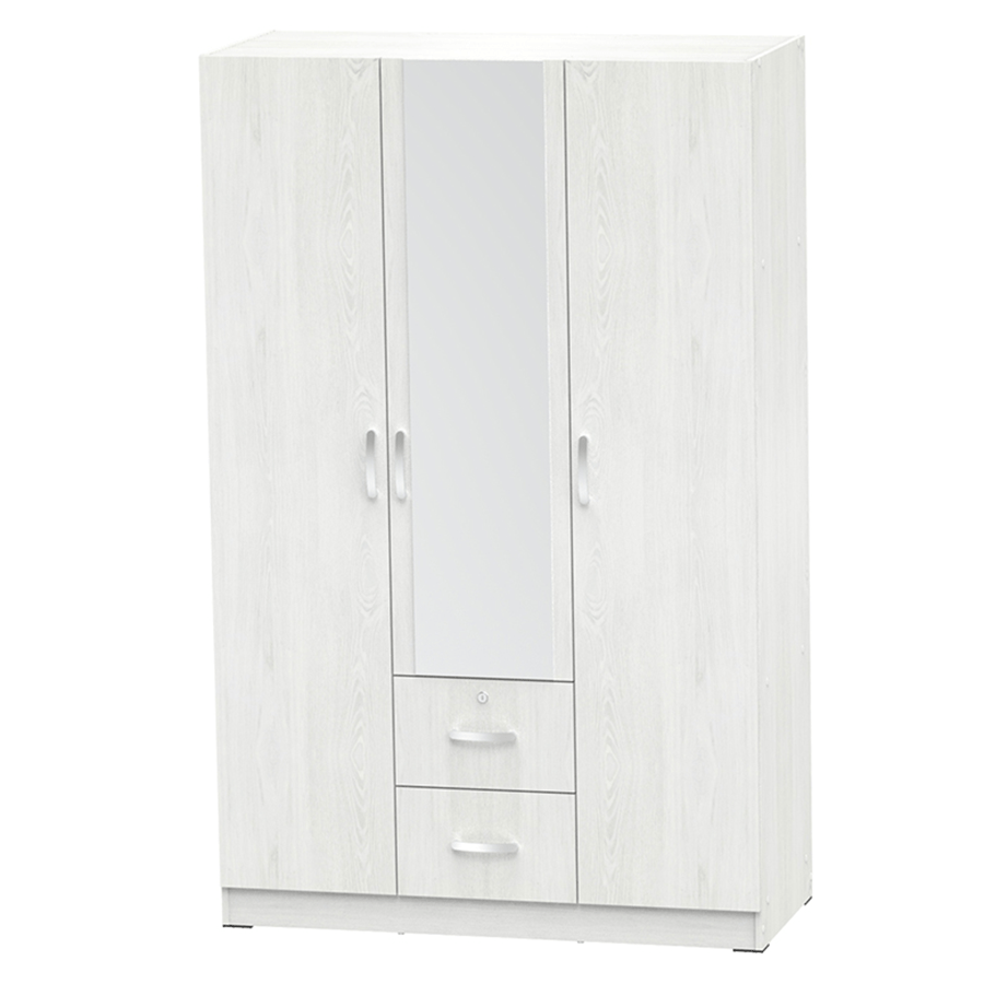 Maddie 3 Door with Mirror + 2 Drawer Wardrobe