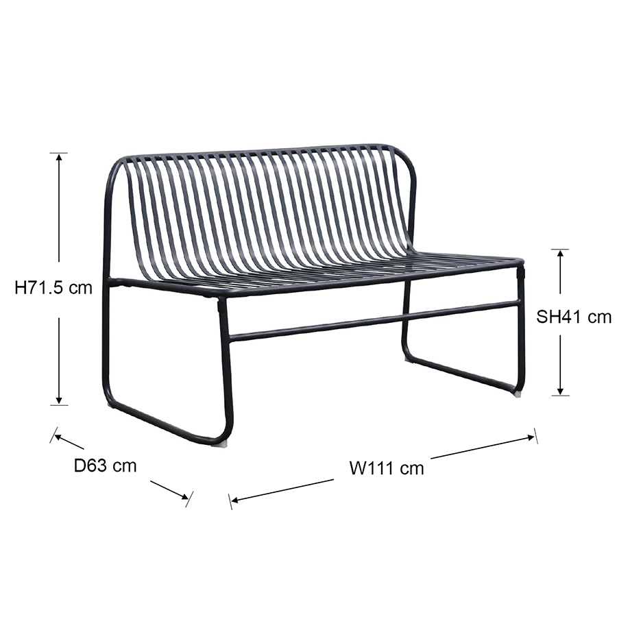 Davian Outdoor Love Seat
