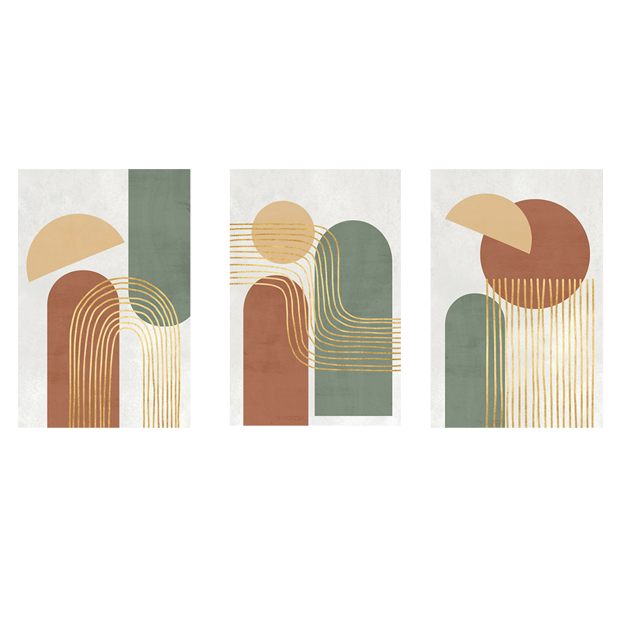 Cevin Set of 3 Canvas Wall Art
