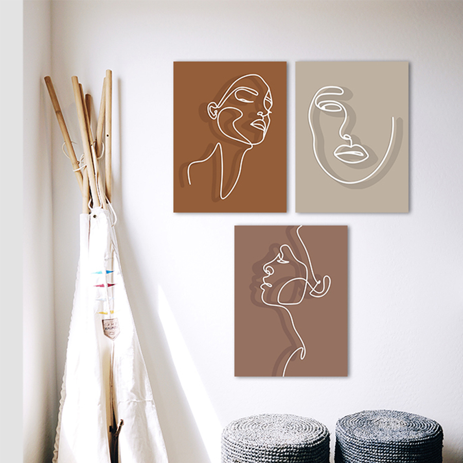 Cintia Set of 3 Canvas Wall Art