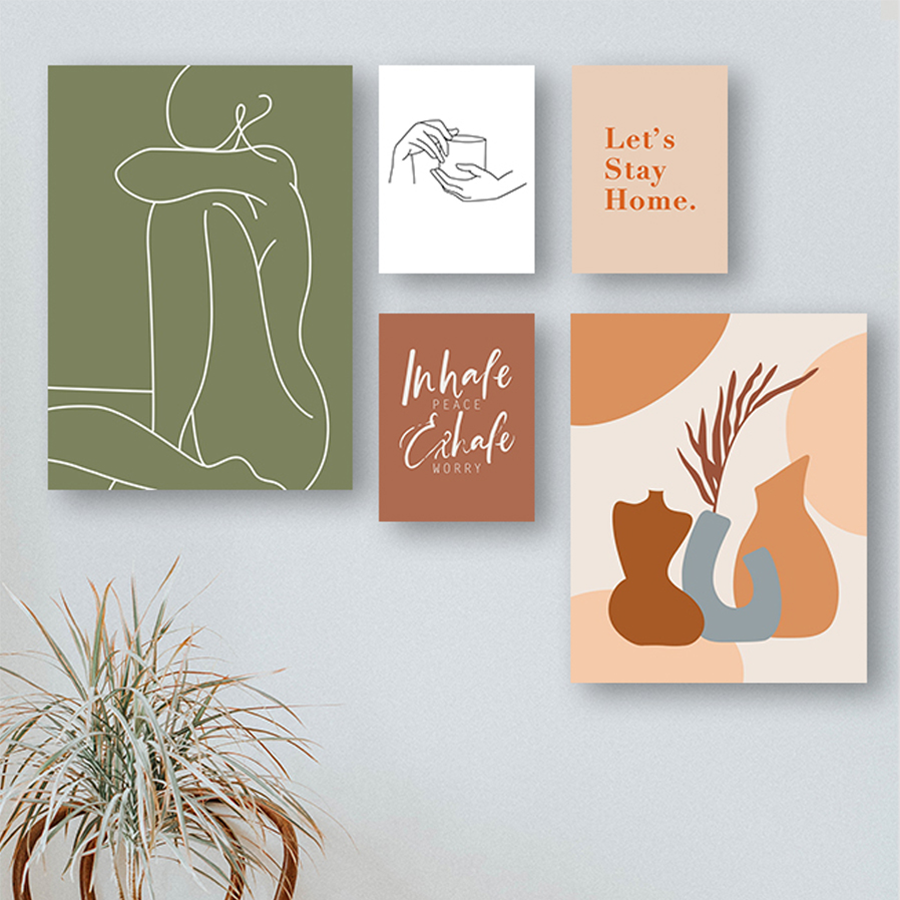 Caja Set of 5 Canvas Wall Art