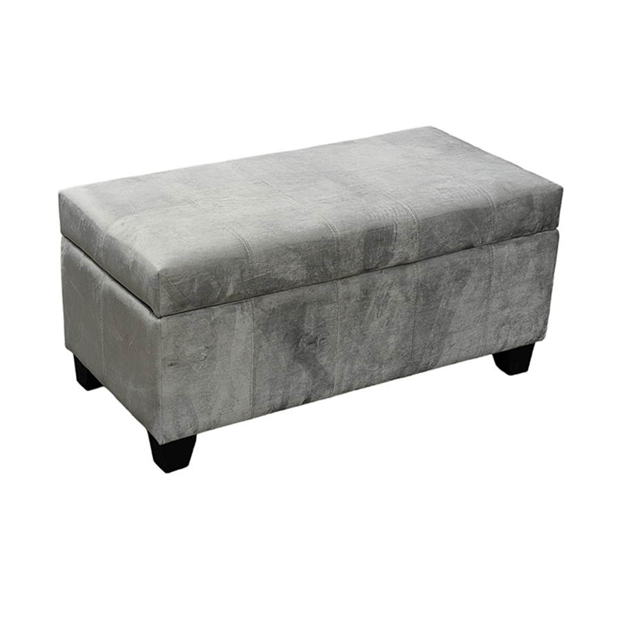MORE AVERILL OPTIONS Averill Storage Bench - Fabric Averill Storage Bench - Fabric Gray Mandaue Foam