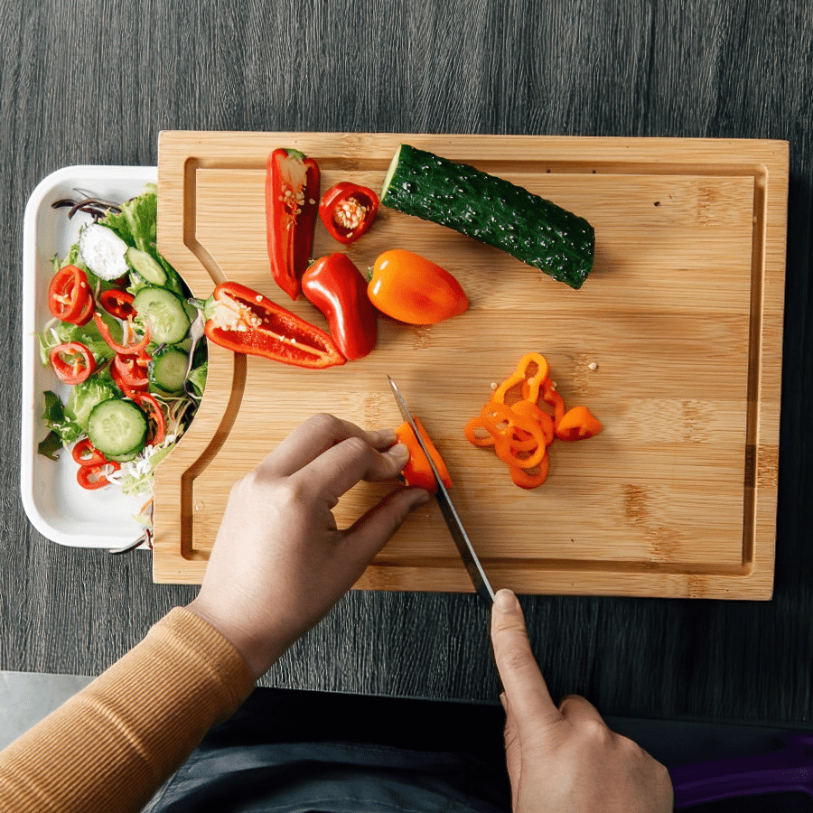 MORE DREVO OPTIONS Drevo Cutting Board with Pullout Tray Drevo Cutting Board with Pullout Tray Mandaue Foam