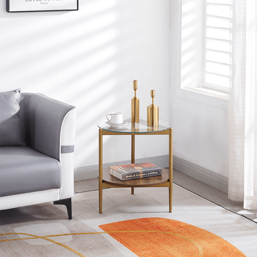 Bexley Glass Top Side Table