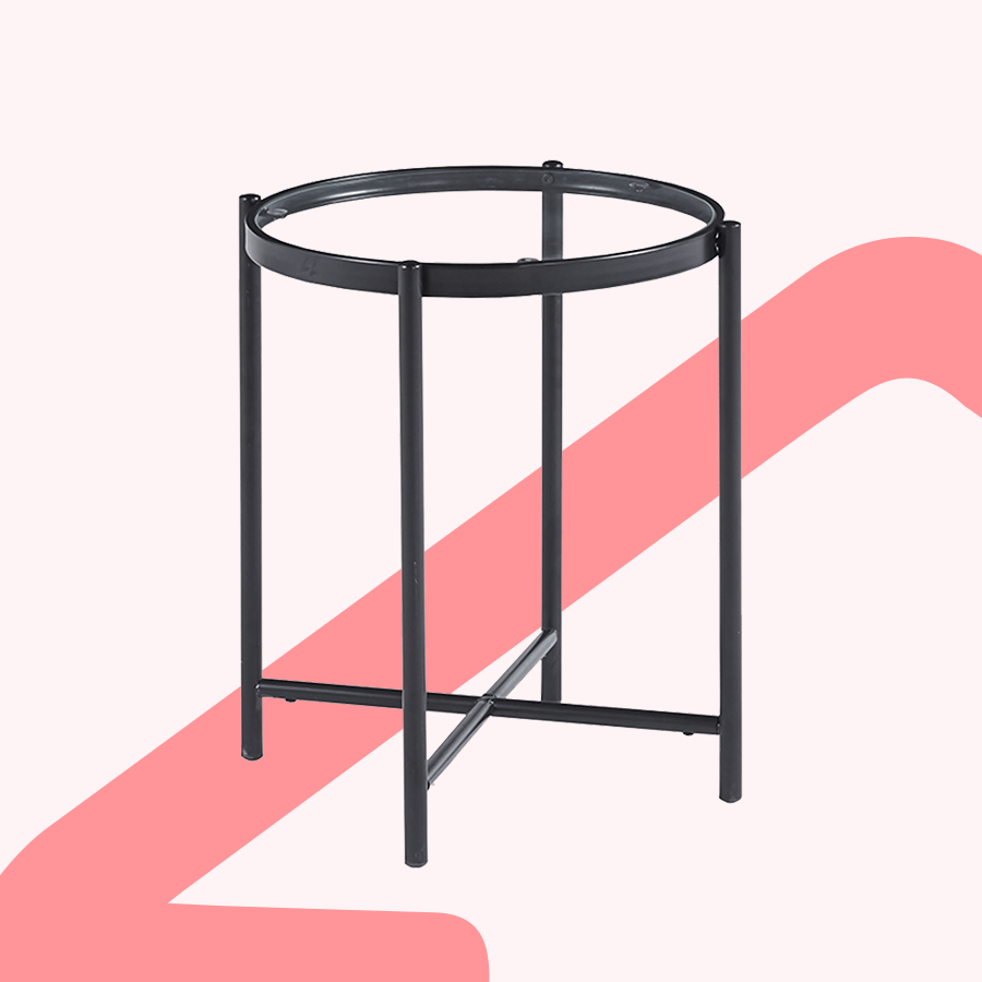 Livia Glass Side Table