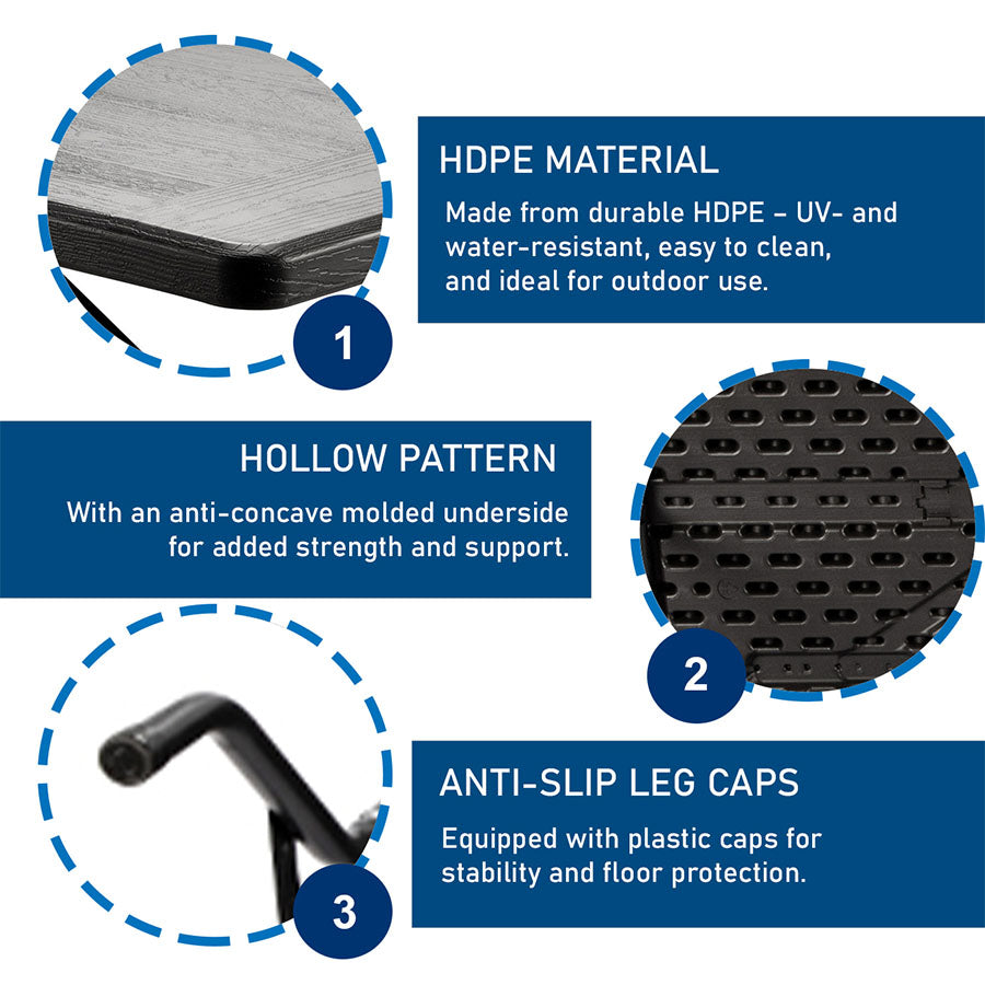 Anders 5ft Fold-n-half Rectangle Table