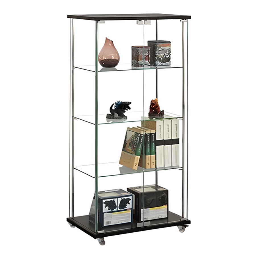 Reese Low Display Cabinet with Wheel