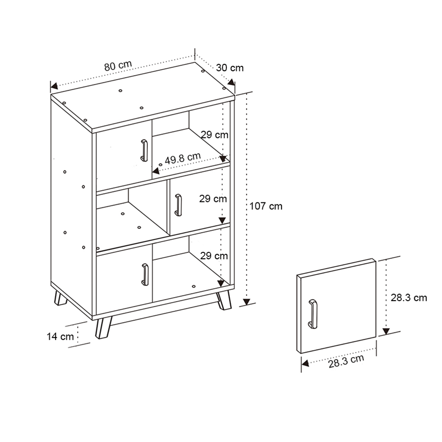 MORE AIDEN OPTIONS Aiden 80 cm Mid Bookcase Aiden 80 cm Mid Bookcase Mandaue Foam