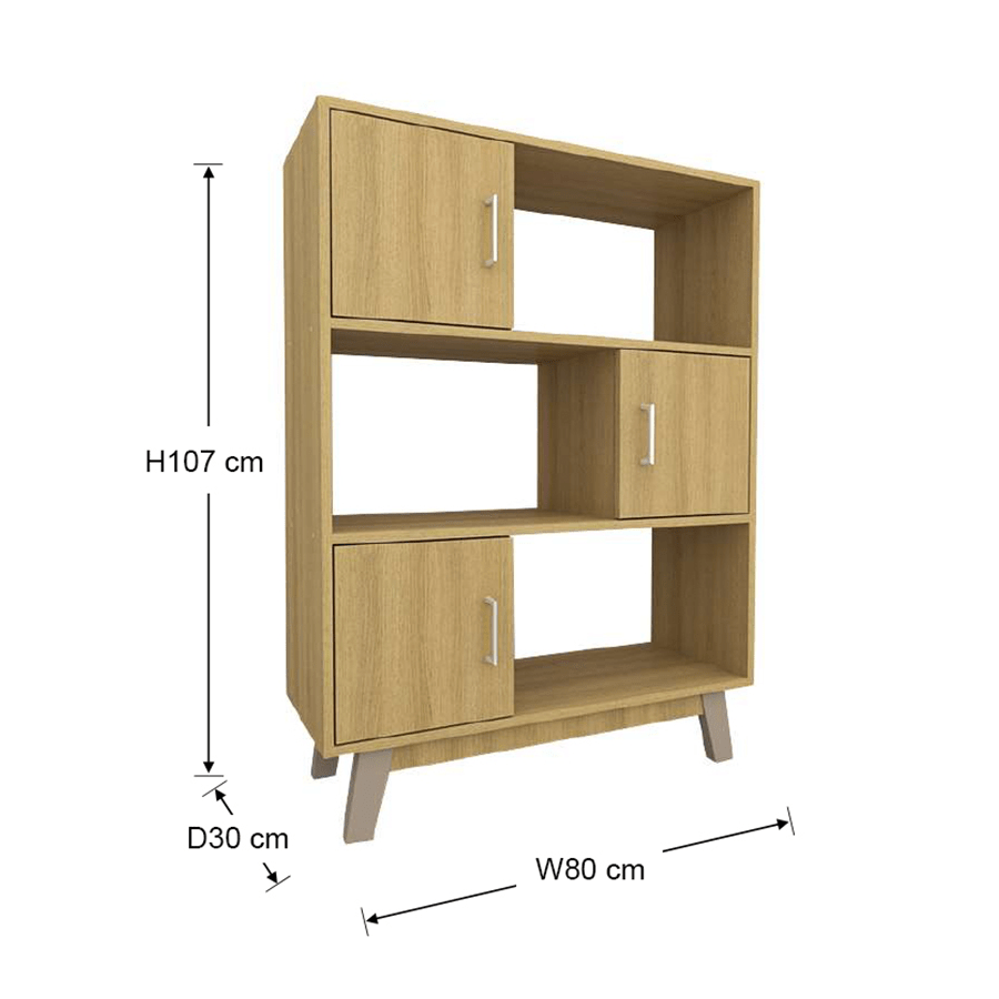 MORE AIDEN OPTIONS Aiden 80 cm Mid Bookcase Aiden 80 cm Mid Bookcase Mandaue Foam