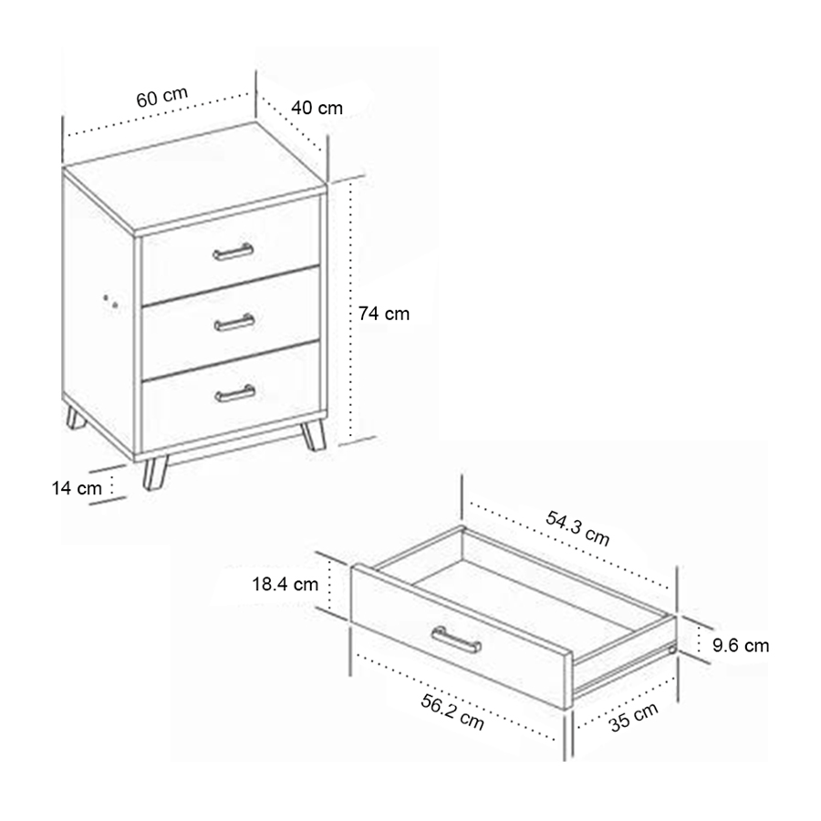 MORE AIDEN OPTIONS Aiden Chest of 3 Drawer Aiden Chest of 3 Drawer Mandaue Foam