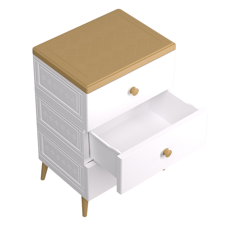 Cristy Plastic 3 Chest Drawer