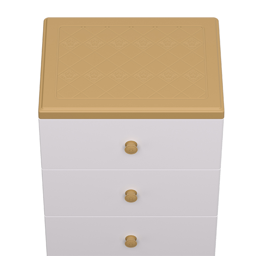 Cristy Plastic 3 Chest Drawer