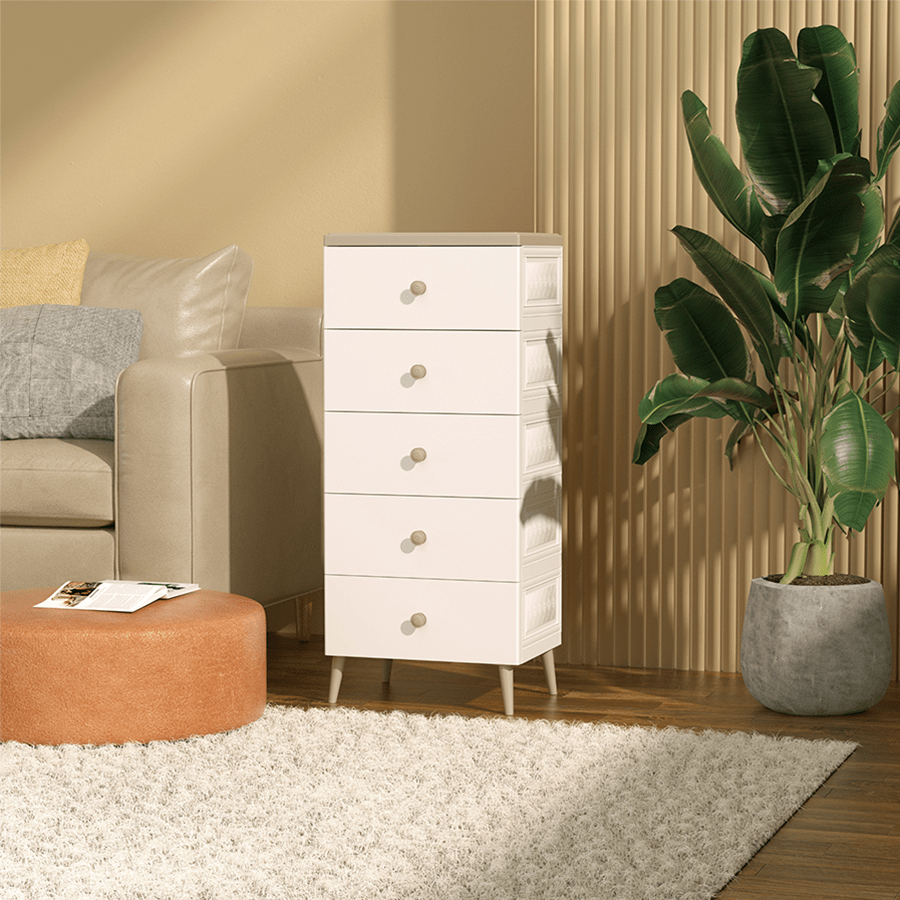 Cristy Plastic 5 Chest Drawer