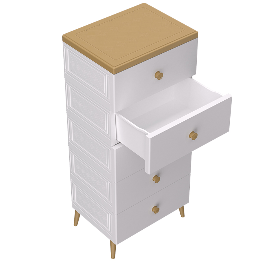 Cristy Plastic 5 Chest Drawer