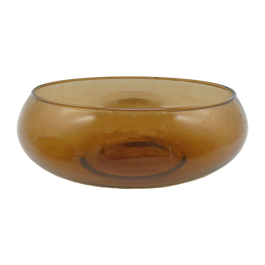 Safron Glass Flat Vase